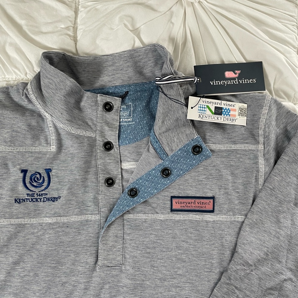 Men’s Vineyard Vines Kentucky Derby Snap-Placket Edgartown Shep Shirt
